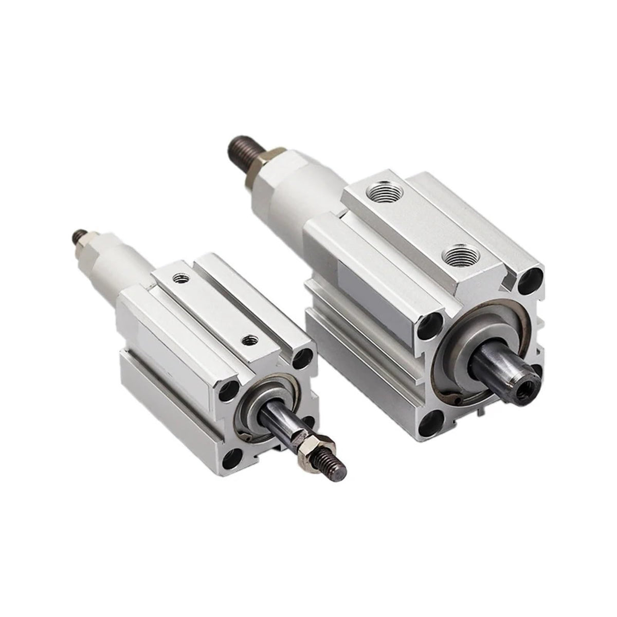 SDAJ80/100mm Bore Double Acting Piston Tools Aluminum Alloy Adjustable Stroke Compact Thin Air Pneumatic Cylinder(Stroke 25-25,SDAJ80-S Magnet)