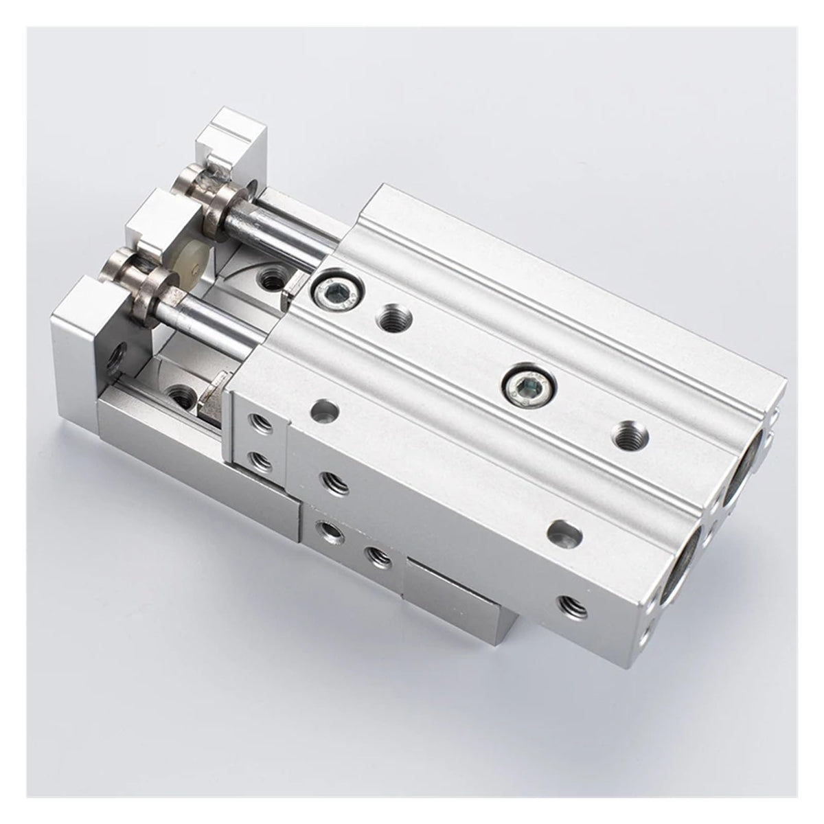MXS16, MXS20, MXS25 MXS Workbench Double Rod Guide Rail Pneumatic Cylinder Stroke 10-150(Stroke 30mm,MXS16)
