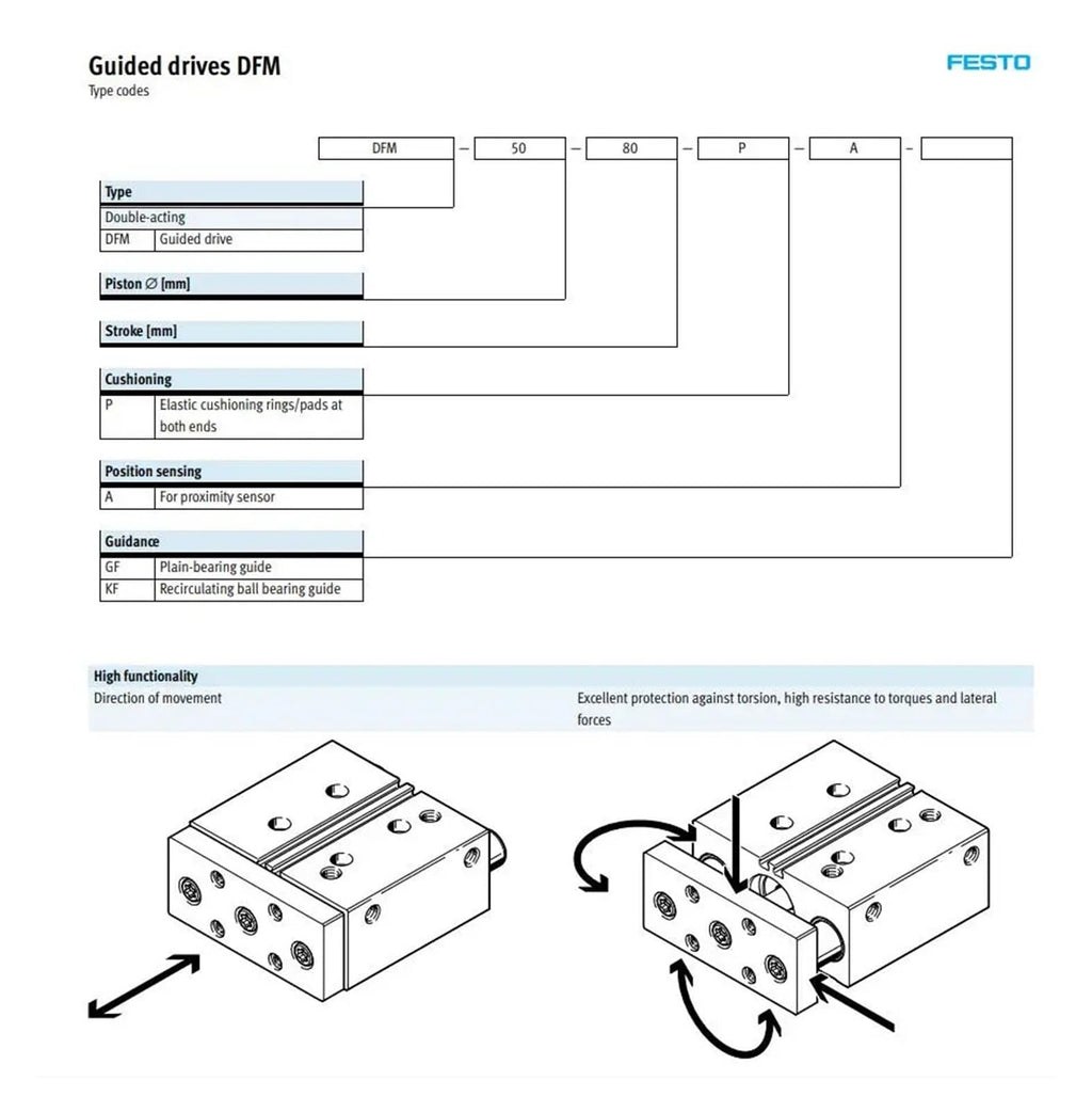 DFM-25 P-A-GF P-A-KF 3 Axis with Guide Bar Guided Pneumatic Air Cylinder DFM DFM-25-20-P-A-GF DFM-25-25-P-A-GF(DFM-25-50)