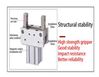 Elbow Joint Cylinder MHT2-32D/40D/50D/63D Finger Fulcrum Opening and Closing Clamping Heavy Object Pneumatic Claw(MHT2-40DZ)