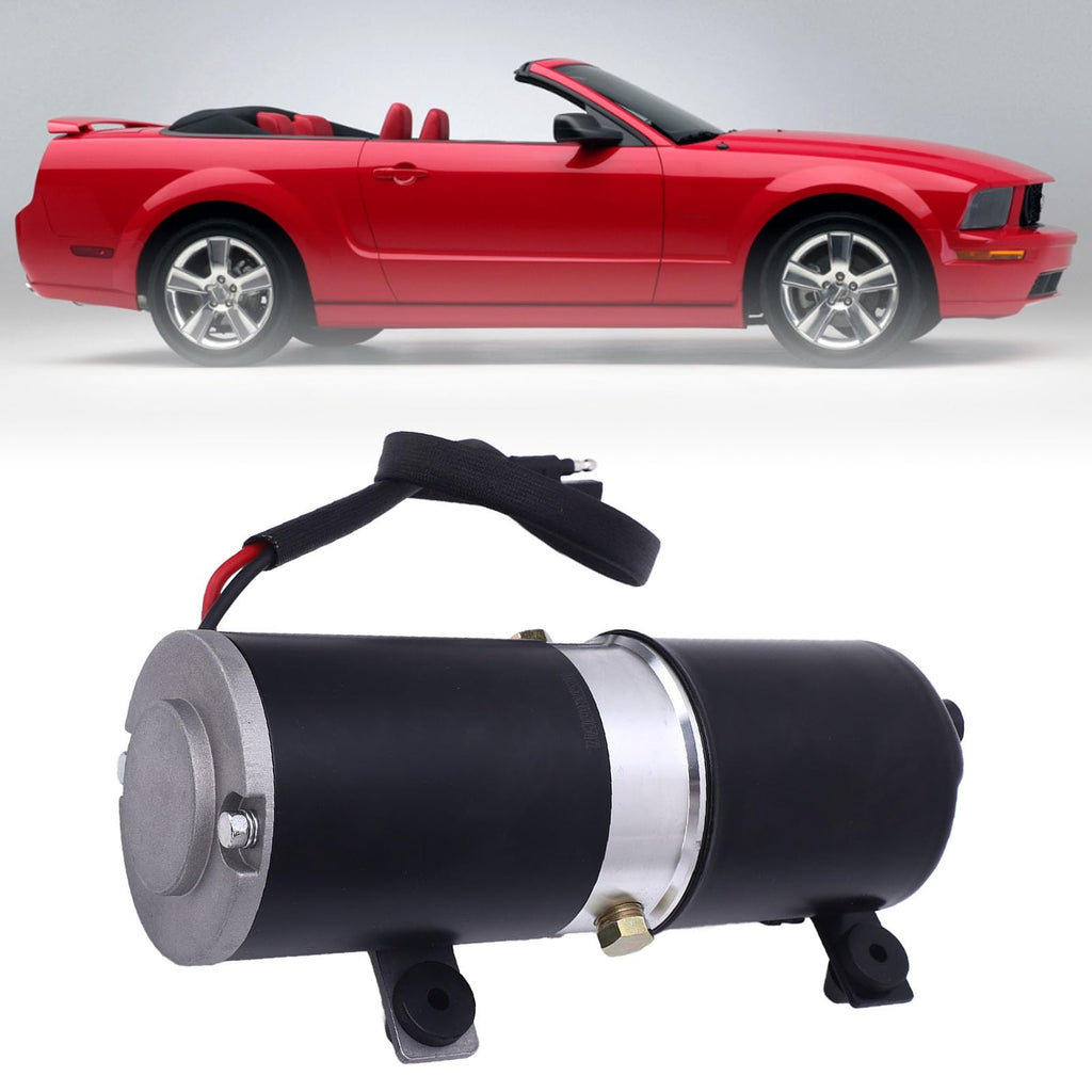 Convertible Top Motor Pump Alloy Steel Convertible Power Top Motor Pump MP 2Wire Direct Replacement Smooth Lifting Weather Proof Fit for Mustang 2005 2007