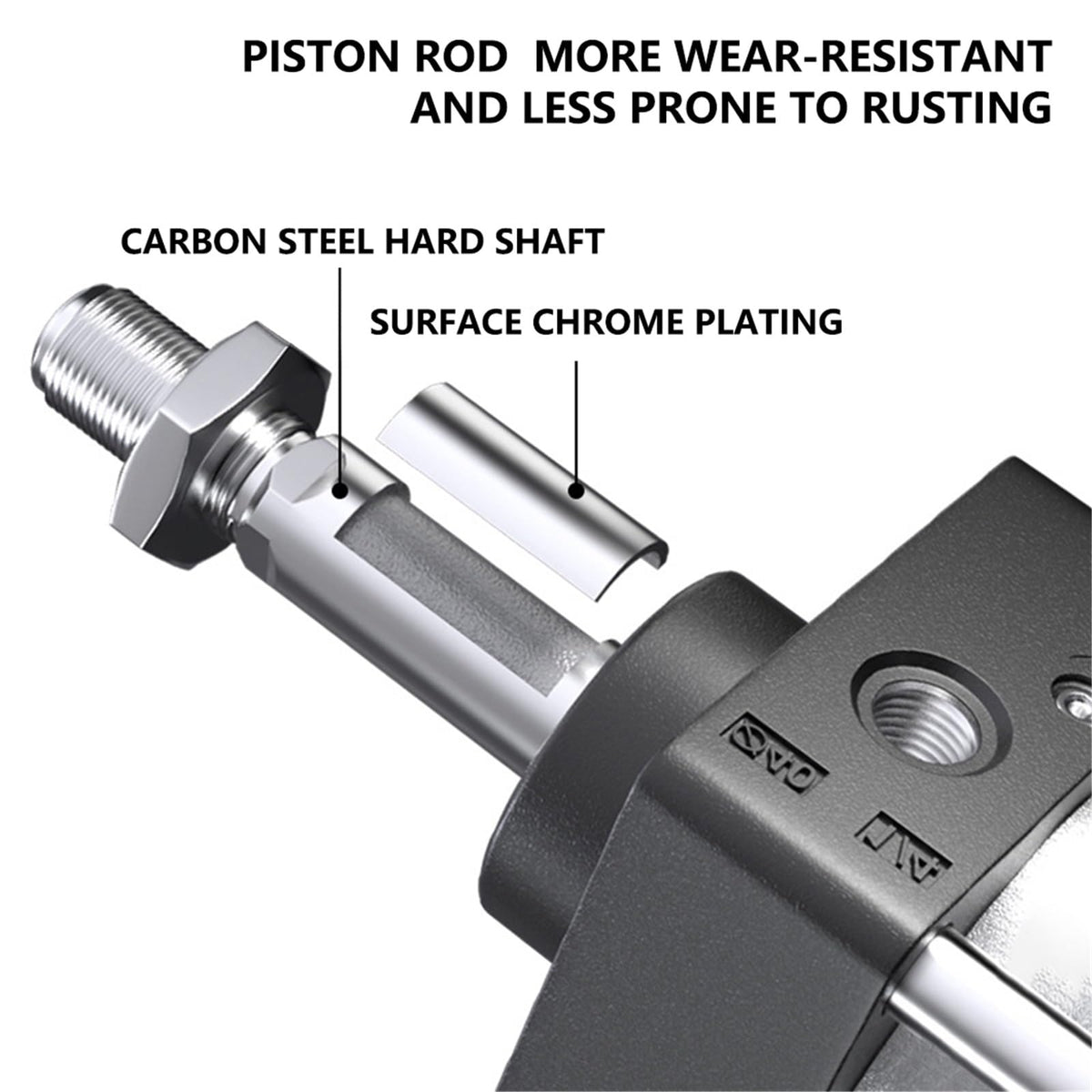 SC50X800 Standard Pneumatic Cylinder 50mm Bore Size X 800 MM Stroke Double Acting Air Standard Cylinder