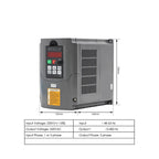 1.5kw ER16 Water Cooled Spindle kit 80x220mm 4 pcs Bearings 0.01mm Accuracy & 1.5kw Drive & Holder & 75w Pump(QL-VFD,110V)
