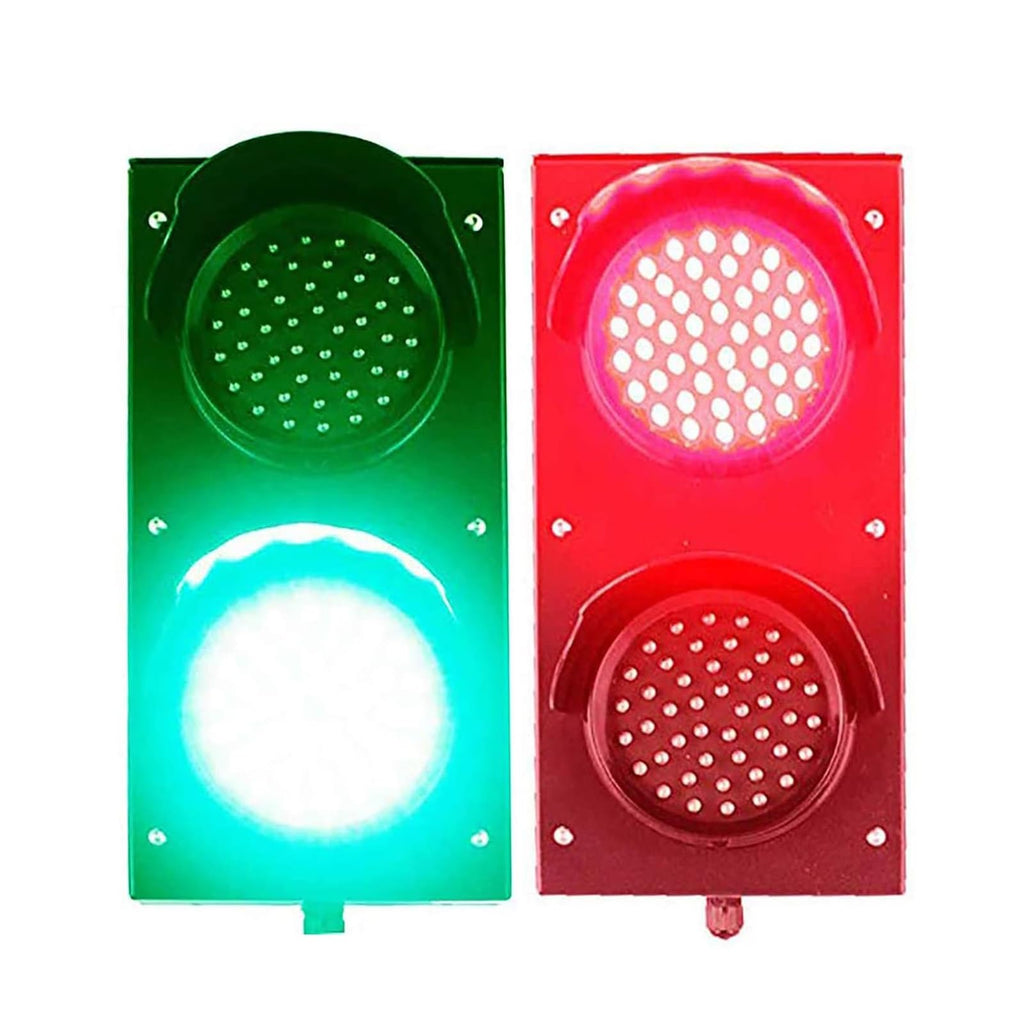 200mm(8inch) Traffic Light, Red Green Stop and Go Light, Industrial LED Stop Light,PC Housing, Dock Bay Indicator Warning Light (Color : Manual Control, Size : 24v)(Manual Control,110v)