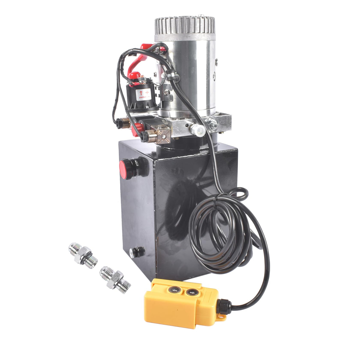 8 Quart Double Acting Hydraulic Pump Dump Trailer 12V DC Power Unit