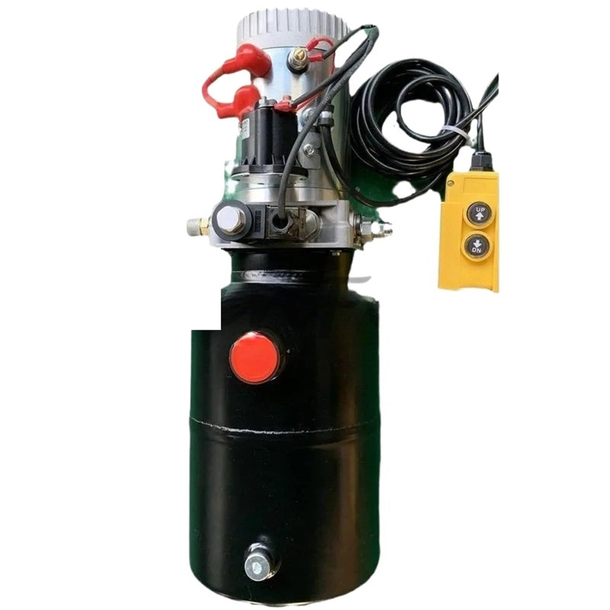 Car Hydraulic Pump 12V DC Single Acting DumpTrailer Power Unit Remote Control Crane Truck Car Lift Motorr 3200PSI(12v 8L)