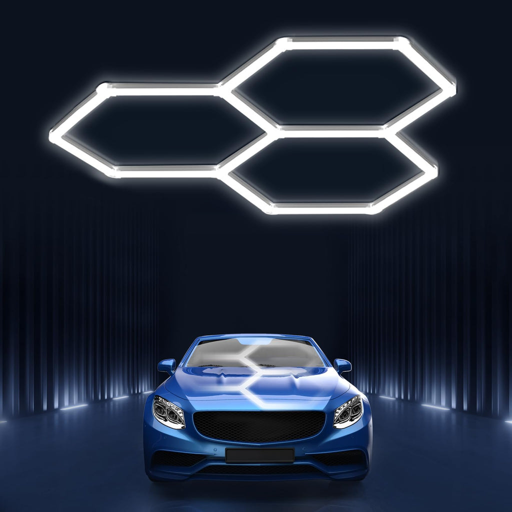 Hexagon led Lights: DIY Ceiling LED Light Hexagon Garage Lights 63070LM