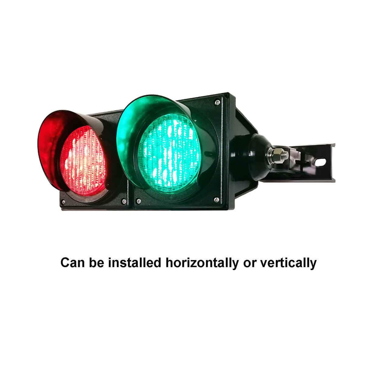 100mm(4inch) Industrial LED Traffic Stop Light, Traffic Light, Red/Green Dock Bay Indicator Warning Light, Car and Pedestrian Road Signs (Color : Manual Control, Size : 110v)(Circulation Light,12v)