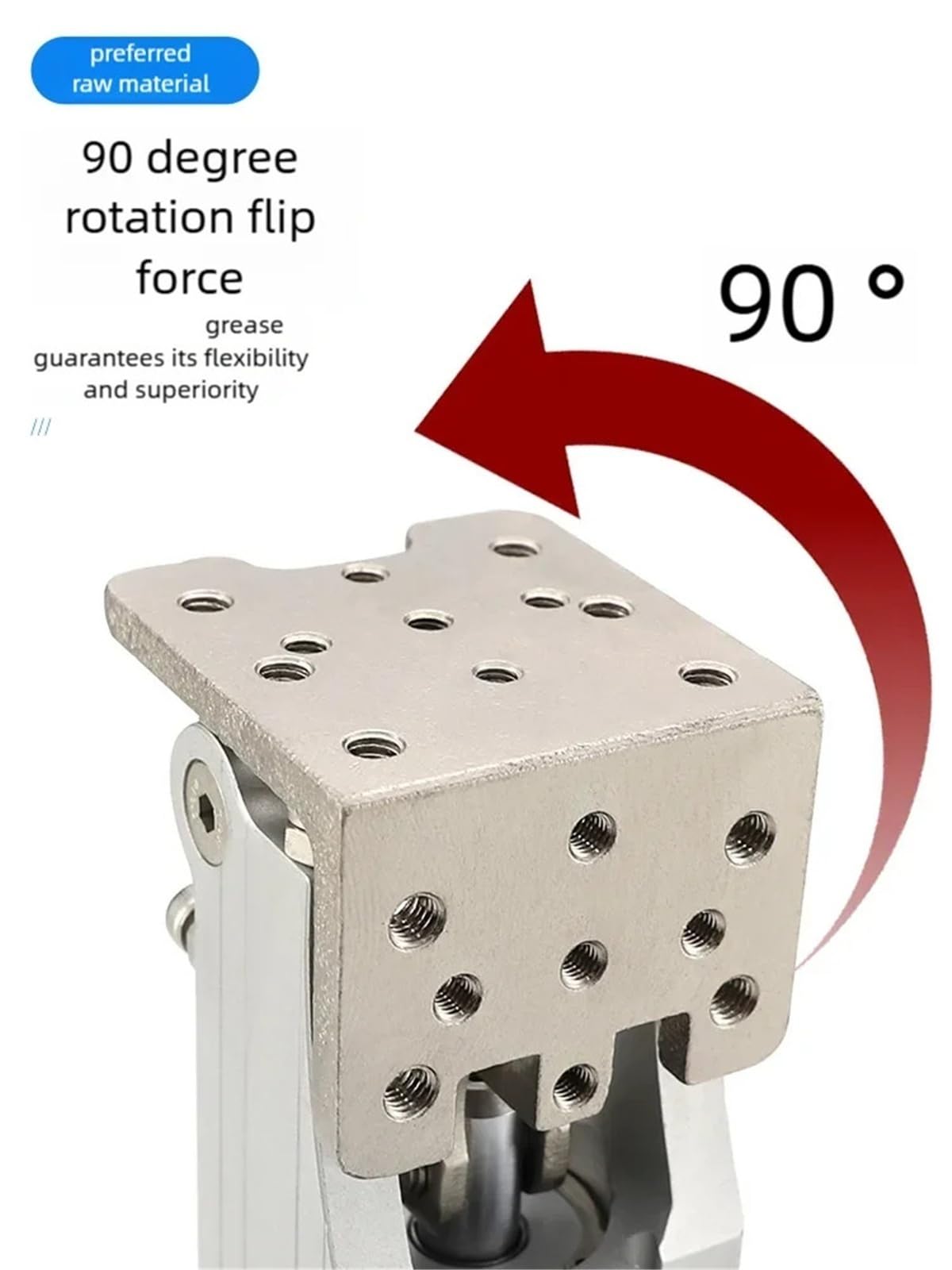 Manipulator Robot Arm Accessory Rotating Side Posture Air Cylinder HC/3240-4040/W90 Degree Flipping Pneumatic(HC-5040W)