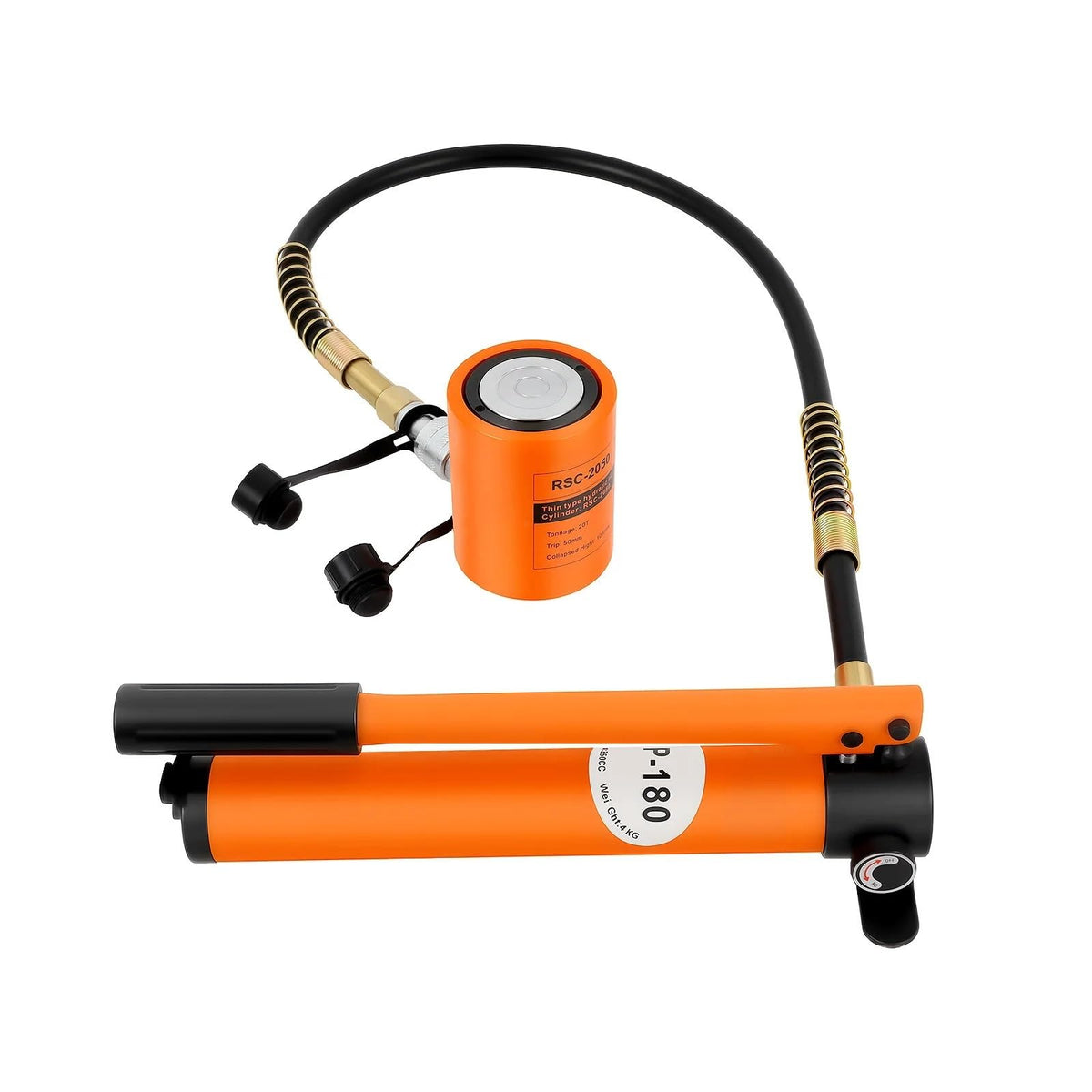 Hydraulic Trolley Jack Manual Hydraulic Pump 20T 70MPa Lifting Jack High Pressure Portable Steel Oil Pump for Hydraulic Tools (CP)