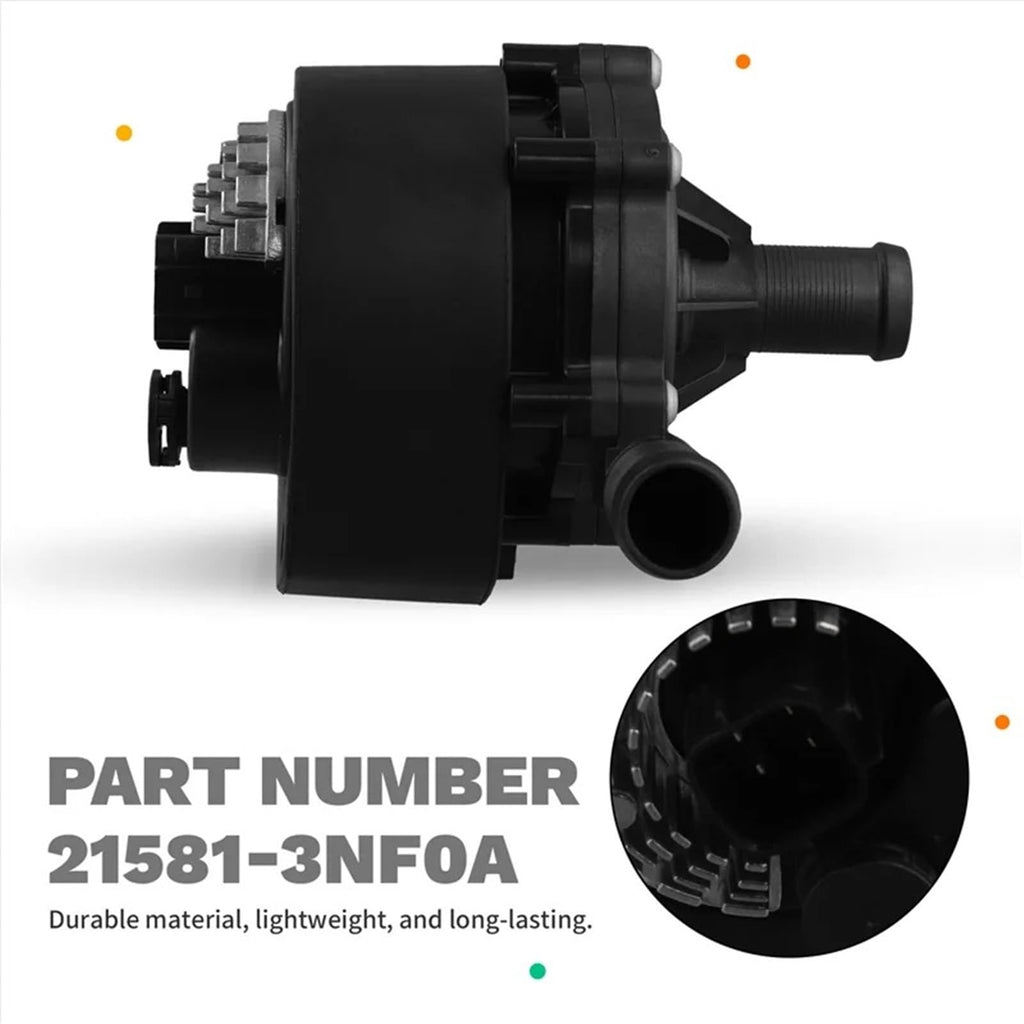 Auxiliary Water Coolant Pump for Nissan for Leaf 2013-2017 for Infiniti Q50 2014-2018 21581-3NF0A 215813NF0A