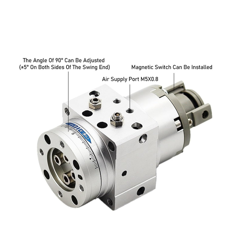 High Precision MDSUB20-90S Pneumatic Swing Table Blade Cylinder Manipulator rotates 90 Degrees Adjustable Built-in Ring