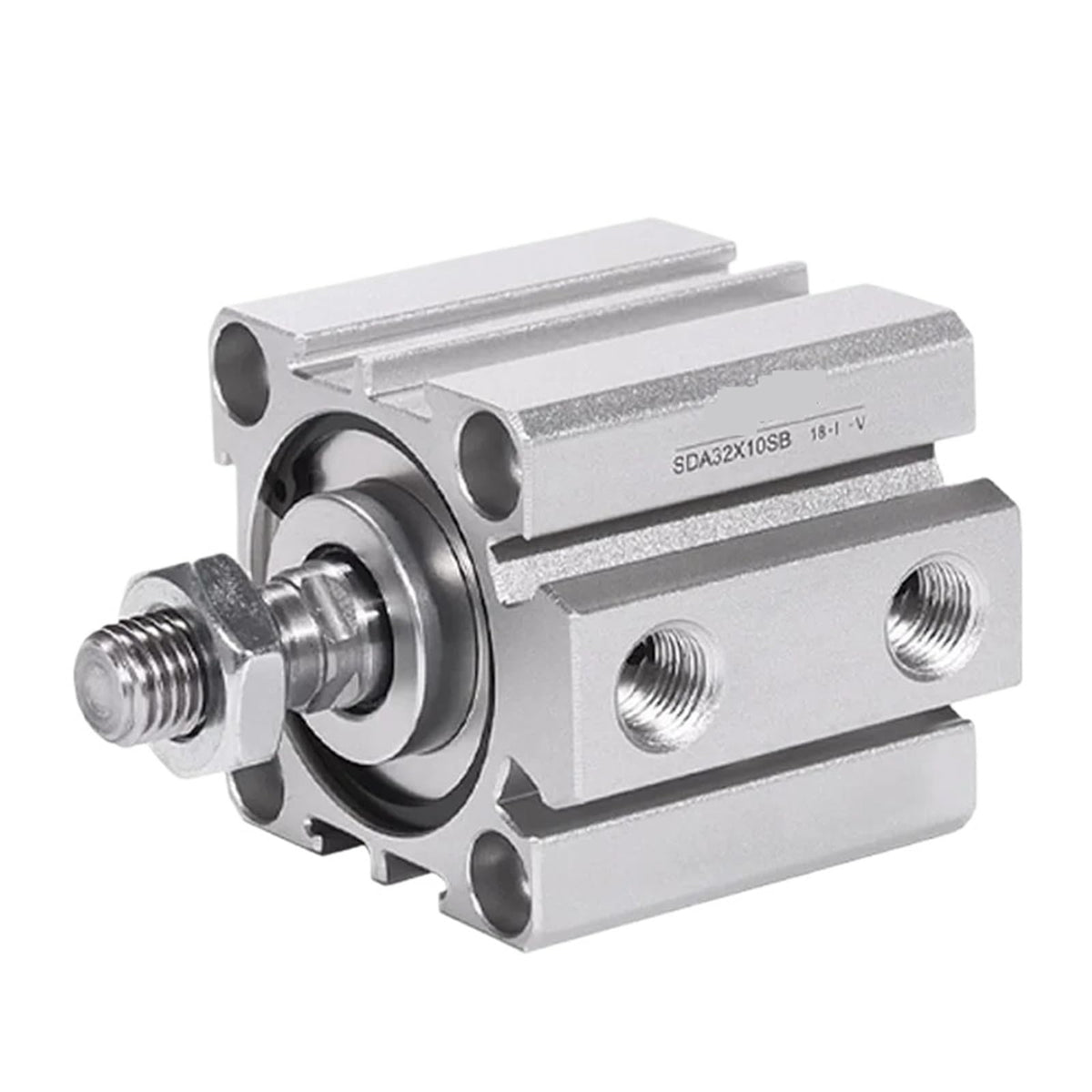 SDA Pneumatic Compact Cylinder, External Thread Stroke 5 to 100mm, with Magnet(Stroke 40mm -SB,Bore 40mm)