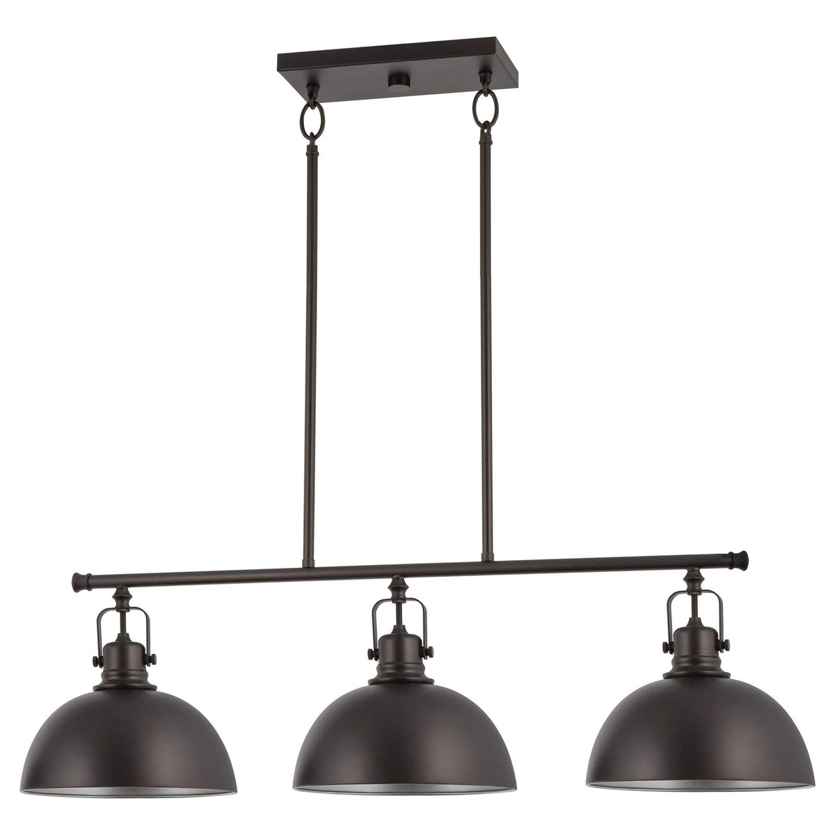 Kira Home Belle 34" Modern Farmhouse Industrial 3-Light Island Chandelier