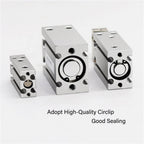 CDU10/16 * 10-20-50-10/20/30-XC8 Adjustable Stroke Single Rod Double Acting Small Pneumatic Cylinder(CDU10X30-30-XC8)