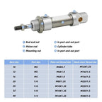 DSNU40 Round mini Stainless Steel air Pneumatic Cylinder DSNU-40-125-P-A DSNU40-25-PPV-A DSNU-40-50-P-A(DSNU-40-175,-PPV-A)