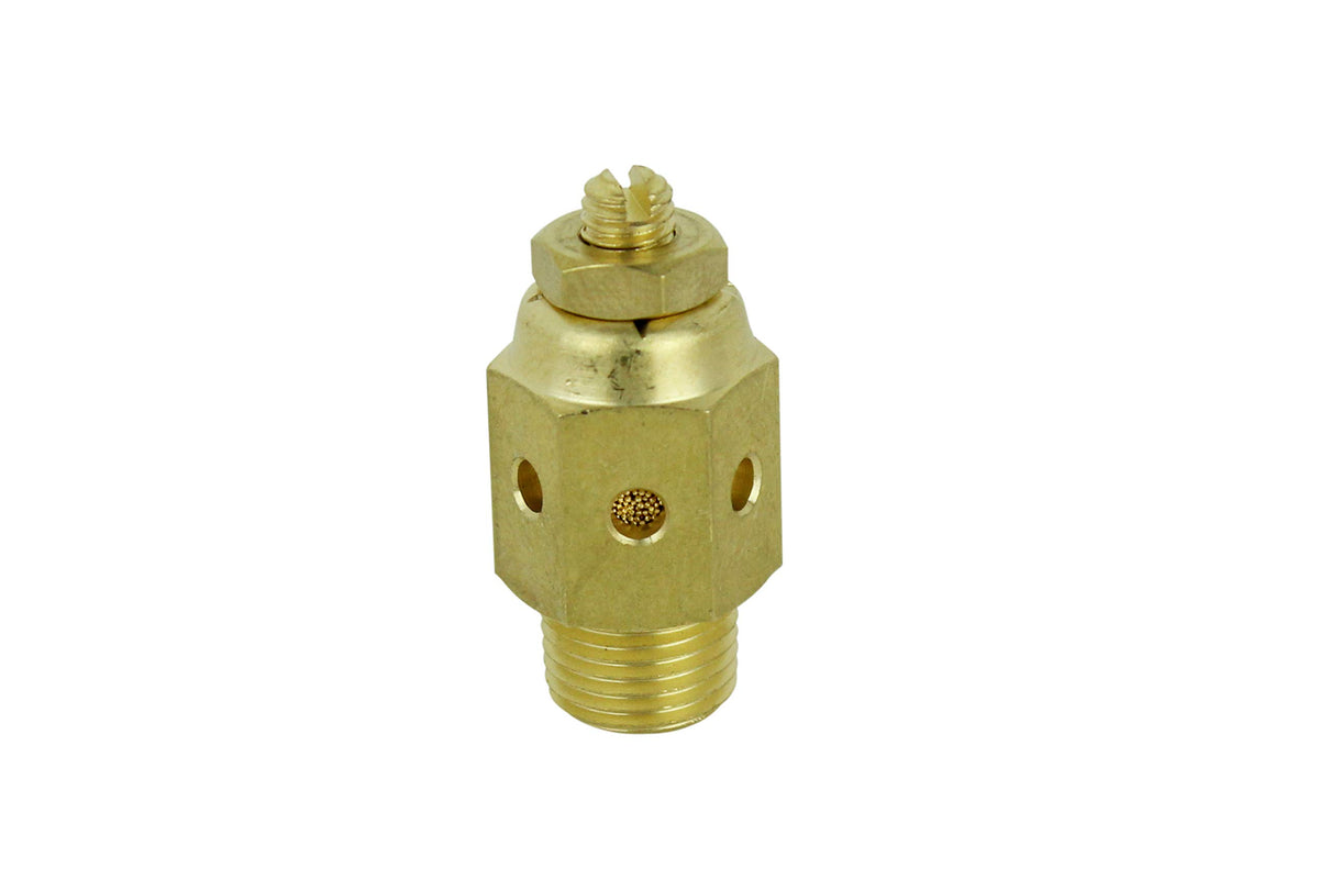 Milton Speed Control Exhaust Muffler, 1/2” MNPT - 40 Micron Sintered Bronze Silencer/Diffuse Air & Noise Reducer - Box of 10