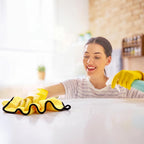300 Pcs Microfiber Towels Bulk Car Drying Cloth, Yellow