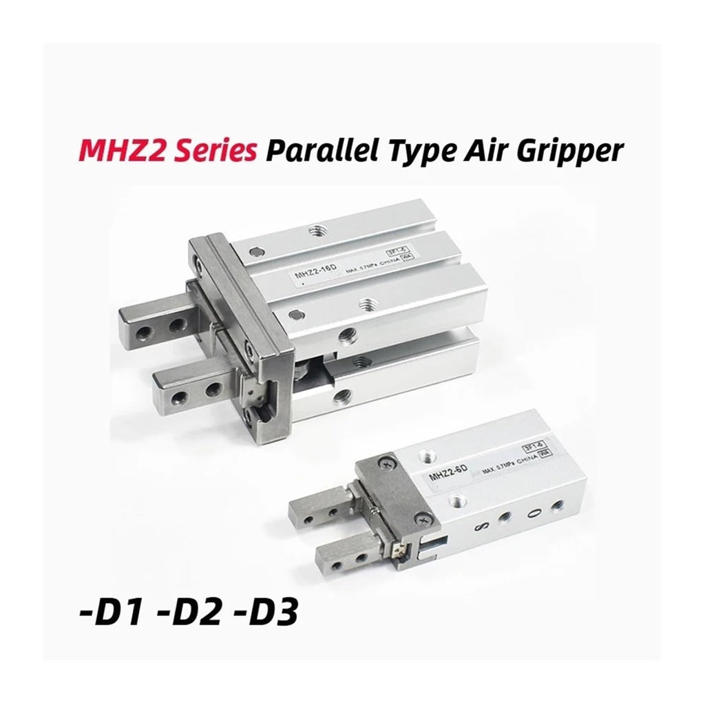 MHZ2 Air Pneumatic Parallel Gripper Multiple Finger Option MHZ2-16D1 MHZ2-16D2 MHZ2-16D3 MHZ2-20D1 MHZ2-25D2 MHZ2-32D3 MHZ2-6D1(MHZ2-40D2)