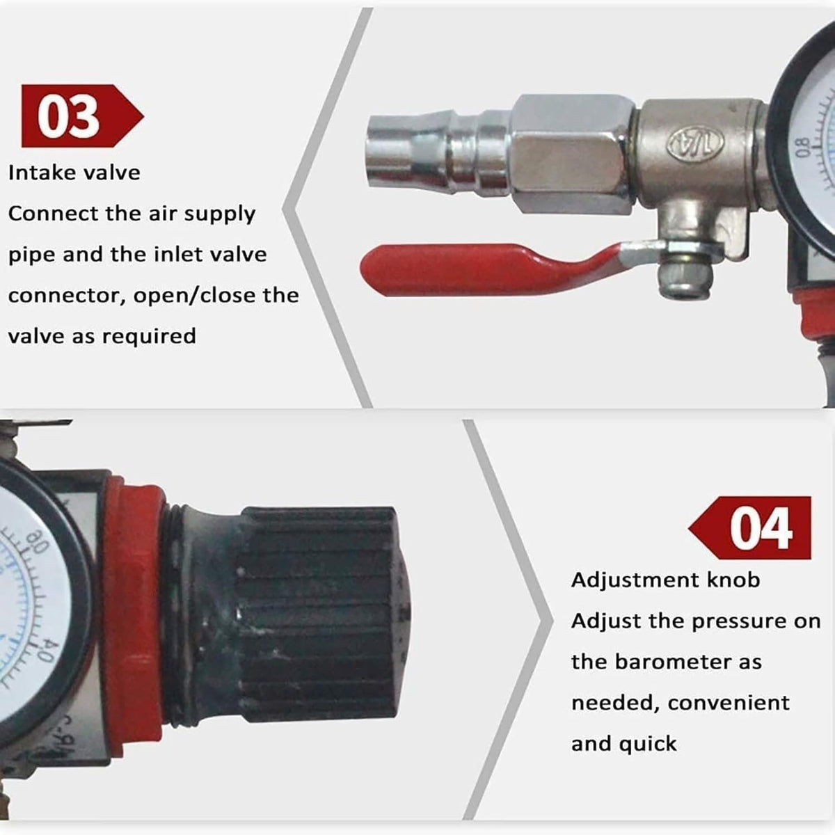 Upgrade Stainless Steel Pneumatic Drum Pump - 10-70L/min Multi-Fluid Transfer w/Pressure Gauge & Safety Valve, Industrial Grade for Water/Engine/Hydraulic/Gear Oil