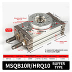 MSQB10A MSQB20A MSQB30A MSQB50A MSQB10R MSQB20R MSQB30R MSQB Series Original Pneumatic Rotary Table Cylinder Rack Pinion Type(MSQB10R)