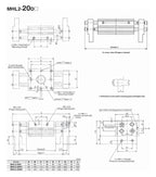 Double Acting Pneumatic Gripper Wide Type Air Gripper Parallel Cylinder MHL2-10D 16 20 25 32 40D1 D2 Aluminium Clamps(MHL2-20)