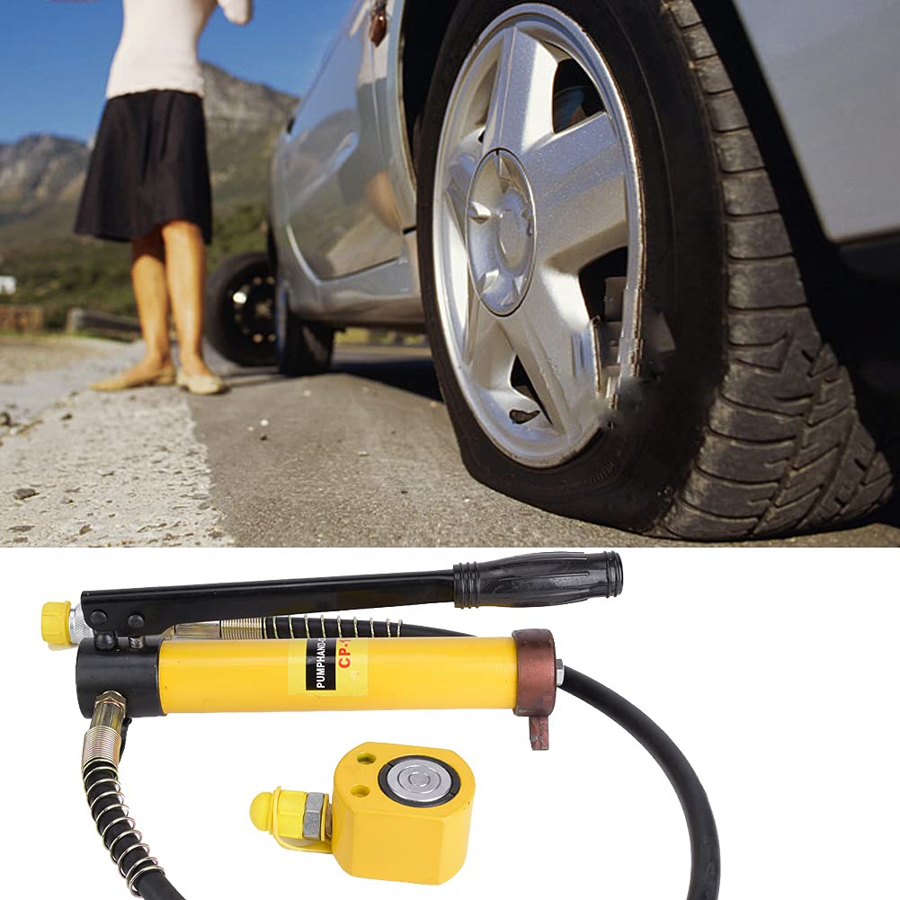 10T Hydraulic Jack Manual Hydraulic Pump - Ideal for Car Repairs Construction Work - Jack Steel Handle Lifting Tool