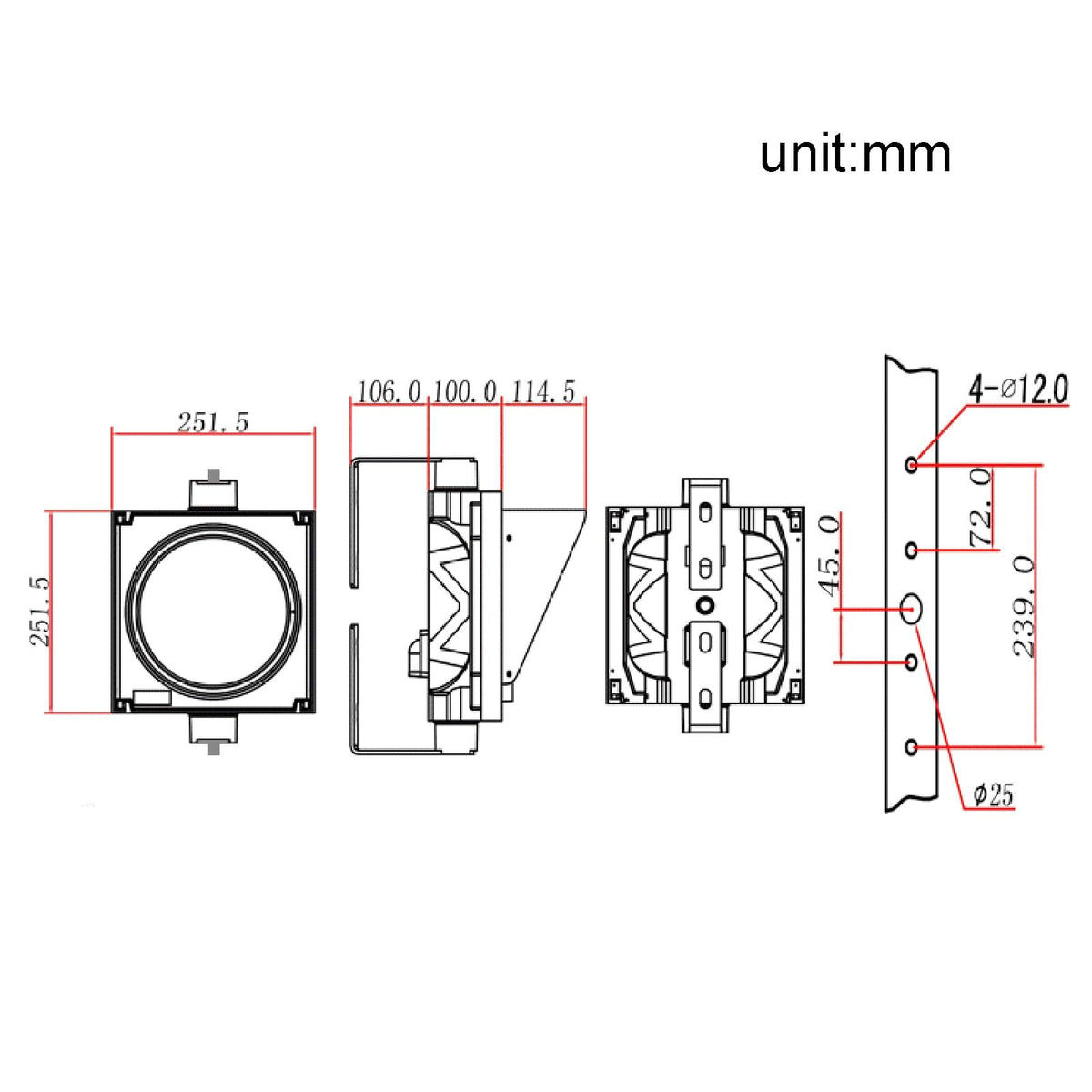 Mini Traffic Signal Light, LED Traffic Light Stop Light, 1 Light X/Arrow, for Industrial Loading Dock Bay Light, Indicator Light (Color : Remote Control, Size : 200mm-110v)(Remote Control,200MM 24v)