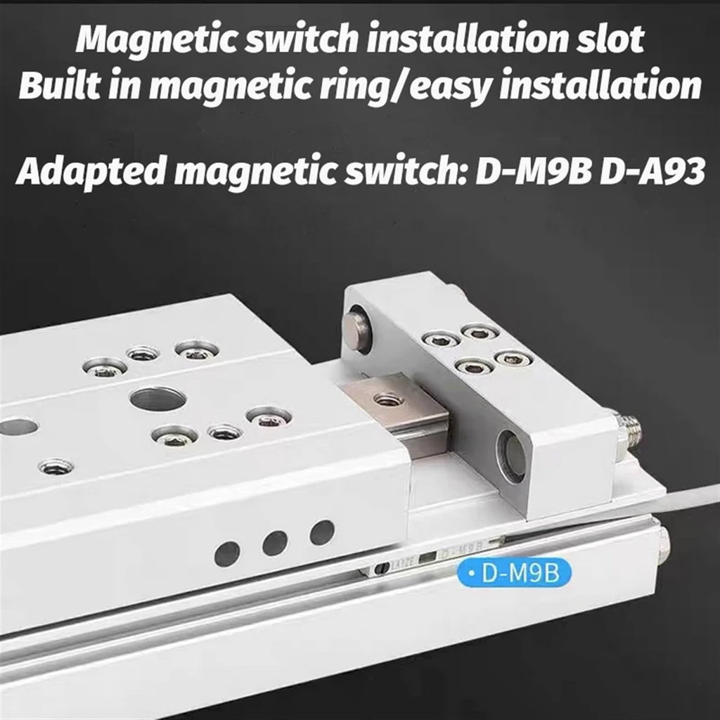 Small Pneumatic Precision Guide Rail Thin Slide Cylinder MXF Series MXW8-25 8-50 MXW12-50 12-100 MXW16-125 MXW16-175(MXF8-25)