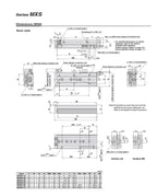 Air Slide Table Pneumatic Cylinder MXS6-10 MXS8-20 MXS12-30 MXS16-40 MXS20-50 MXS25-75 100 125 Rail Slide Air Cylinder(-40)