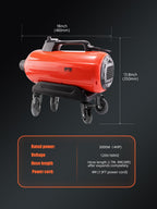 SPTA Air Cannon Car Dryer Blower, Powerful Detailing Wash, Filtered Dryers, Safer Than Microfiber Towel Cloth,Car Wash Dryer Blower,Dry Before Car Cleaning,Car Detailing,Car Wax,or Ceramic Coating