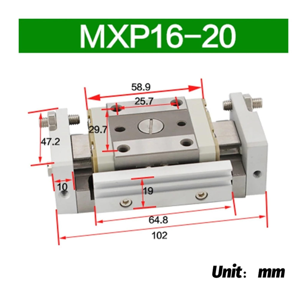 Air Slide Table air Slide Table Pneumatic Cylinder Double Acting cylinders MXP8-10 20 MXP10-10 20 MXP12-20(MXP16-20)
