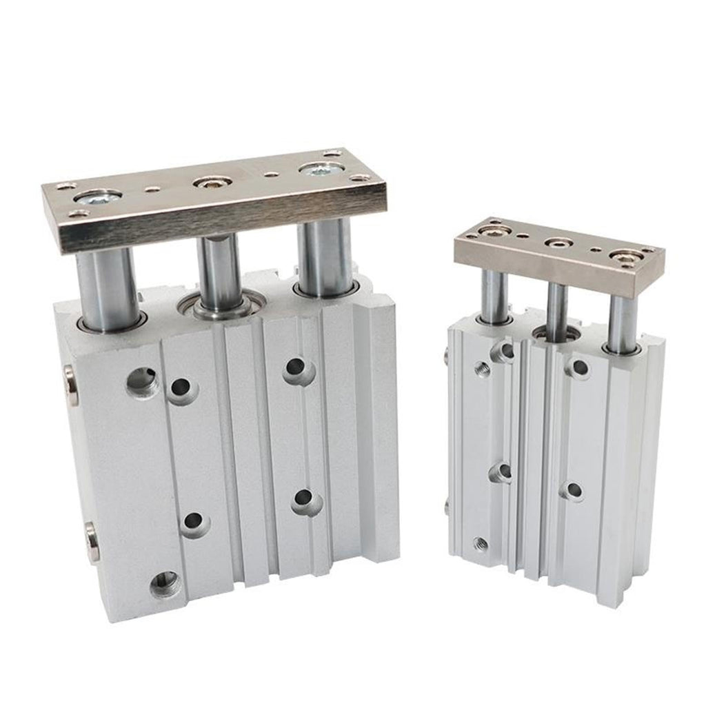 Compact Pneumatic Guide Cylinder, Double‑Action, Bore 12‑80mm, Stroke 10‑300mm(60mm Stroke,MGPM50)