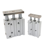 Compact Pneumatic Guide Cylinder, Double‑Action, Bore 12‑80mm, Stroke 10‑300mm(60mm Stroke,MGPM50)