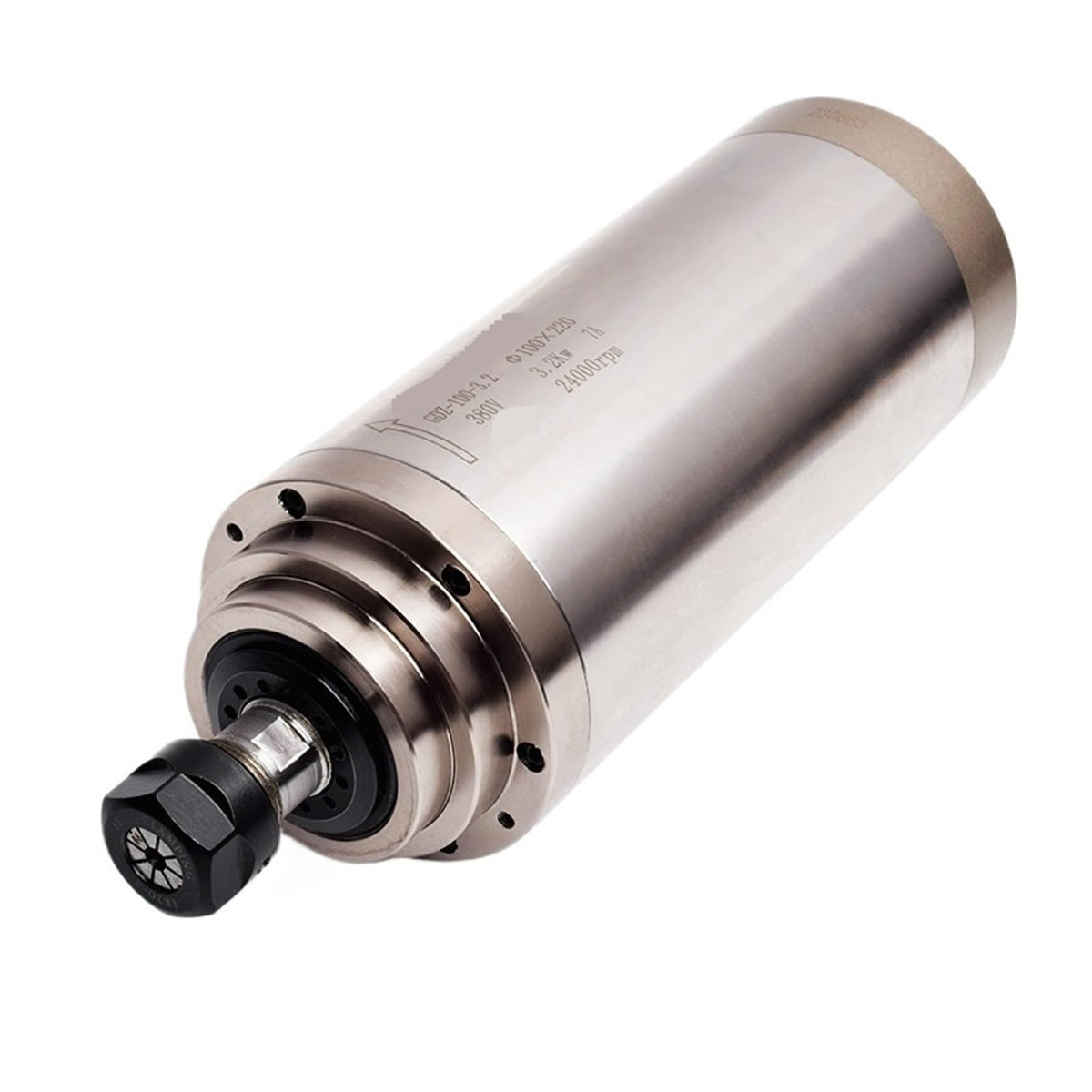 Water Cooled Cnc Spindle Motor 3.2 Kw Er20 Gdz100-4 220v 3kw Water Cooling Spindle