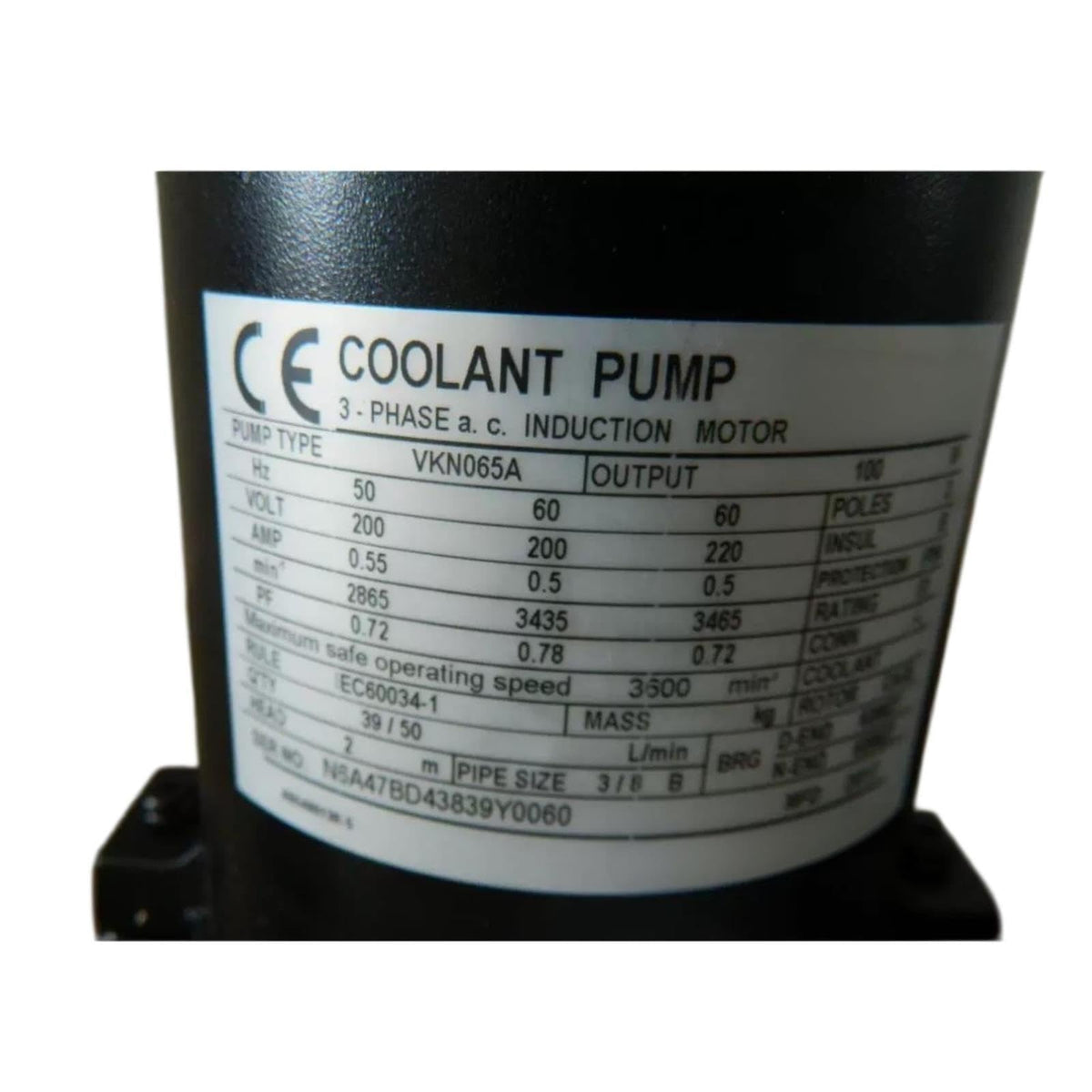 Coolant Pump VKP065A-4Z Three-Phase Voltage 220V 22MPa
