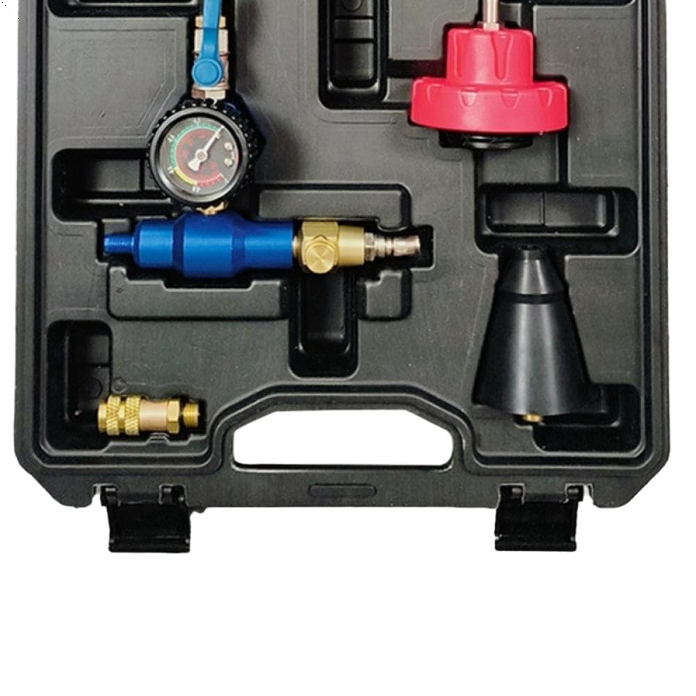 Tool Set For Automotive Antifreeze Vacuum Radiator Coolant Refill
