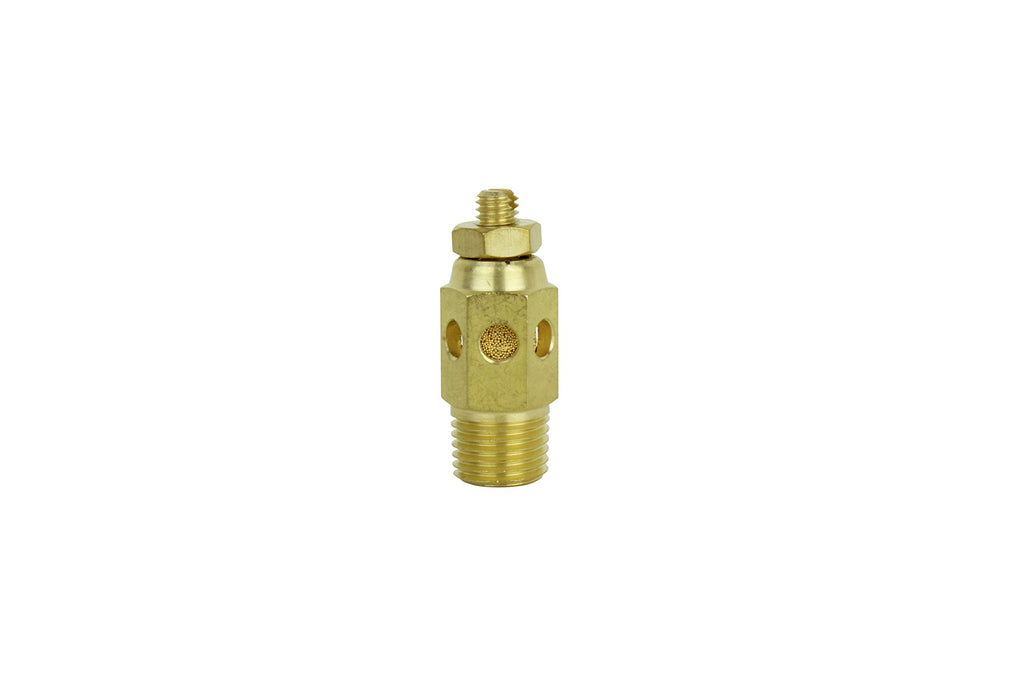 Milton Speed Control Exhaust Muffler, 1/2” MNPT - 40 Micron Sintered Bronze Silencer/Diffuse Air & Noise Reducer - Box of 10