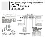 5PCS CDJP2B Pneumatic Cylinder :Single Acting,Spring Return CJP2B4 6 10 15MM Standard strokr 5 10 15mm -H4-H6 -B(CDJP2B10-20D)