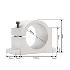 2.2kw ER20 Water Cooled Spindle Kit Water Cooling Spindle & 2.2kw VFD & 80mm Spindle Bracket & 75w Water Pump(GP,Steel Ball Bearing)