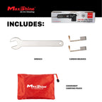 Maxshine M312 Dual Action Polisher & Foam Pads Kit– 12mm Throw Car Buffer with 3” Backing Plate, 550W Motor, 6-Speed Control & Low Vibration – Auto Detailing Tool for Cars, Trucks, SUVs & Boats