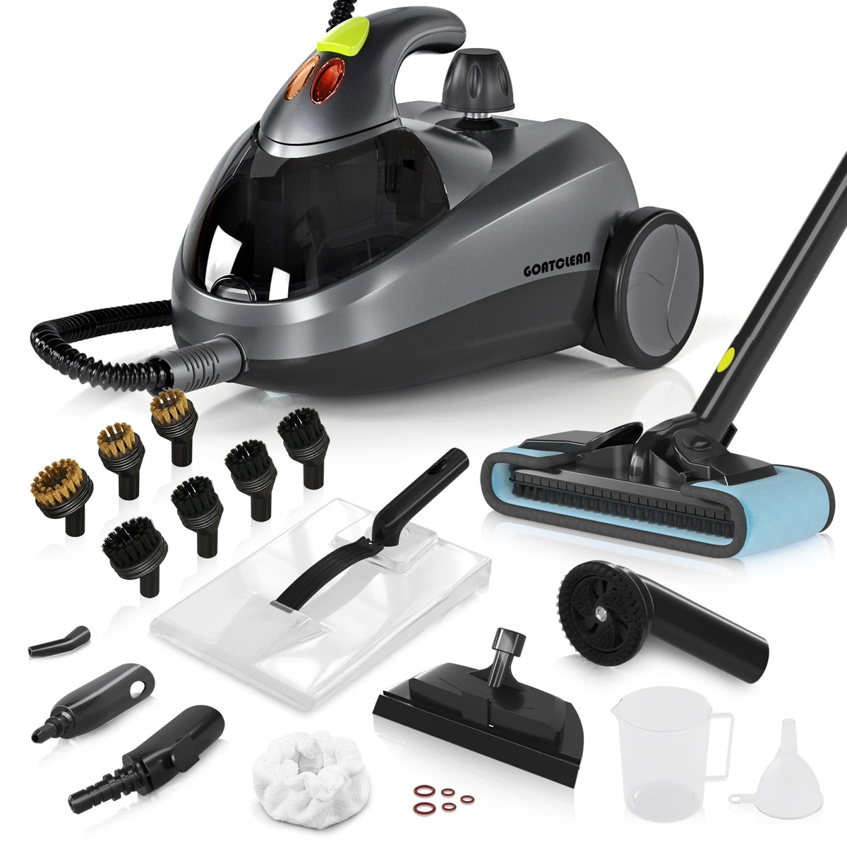 Heavy-Duty Steam Cleaner for Home, 1500W High Pressure with 22 Accessories