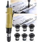 Handhold Pneumatic Tapping, Straight Type Self-Locking Tapping Machinewith 6 ChucksMachine, 700-2000RPM Speed Adjustable for Drilling/Tapping