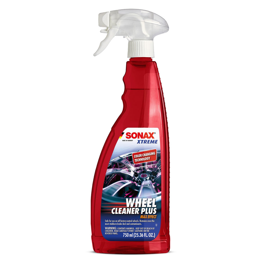 SONAX Wheel Cleaner Plus | Non-Acid Color Changing Formula for Effortless Removal of Brake Dust Grime and Dirt | Safe for All Wheels | Professional Strength Cleaner | 230705 | 25L