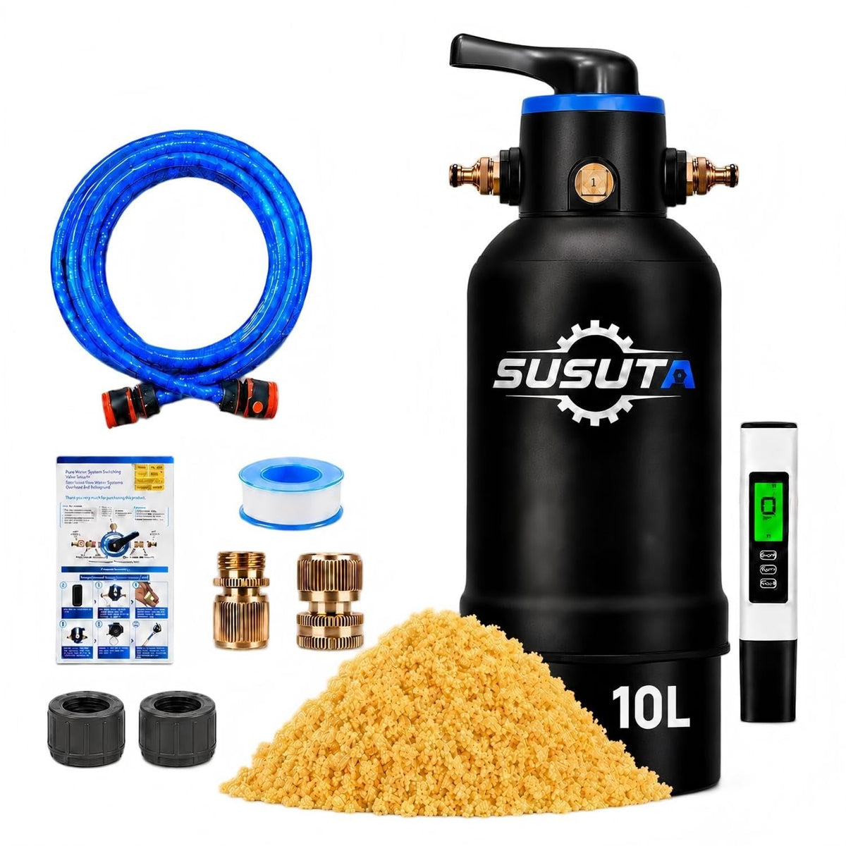 Spotless Water System for Car Wash, Pre-Filled with 10L DI Resin