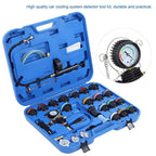 28pcs Universal car Water Tank Leak Tester Cooling System Detector Tool kit Strong Enough Cooling System Tester coolant Pressure Tester Tank Leak Detector for Variety Vehicle Model
