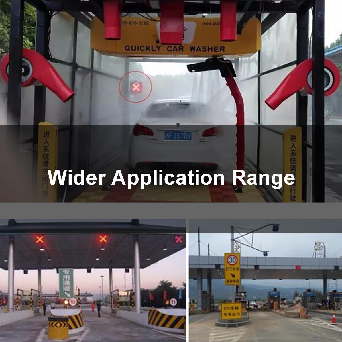 Industrial Solar Traffic Stop Light 1 Light X/Arrow, Red/Green Stop and Go Light with Remote Control, Industrial Signal Light with Solar Panel, for Intersections, Roads,