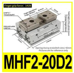 Low Profile Pneumatic Cylinder Air Parallel Gripper Force Cylinder MHF2 8D MHF2 10D MHF2 12D MHF2 16D MHF2 20D Pneumatic Gripper 1PCS(MHF2-20D2)