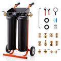 VEVOR Deionized Water System for Car Wash, Spotless Car Wash Water System with 2 x 4L DI Resin, Bypass Valve & TDS Meter, Portable Sport-Free Water Deionizer Filter for Cars RVs Windows