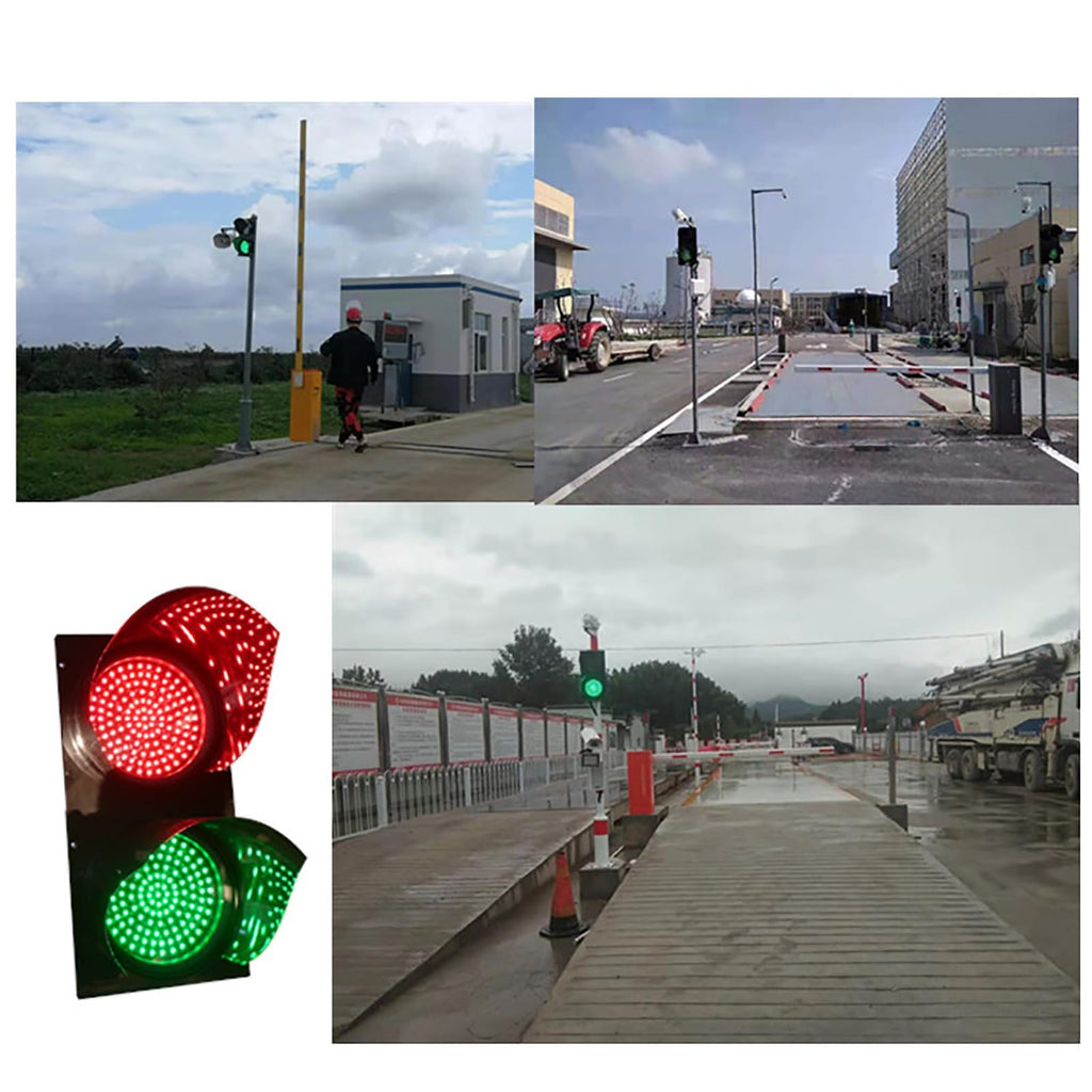 200mm(8inch) Traffic Light, Red Green Stop and Go Light, Industrial LED Stop Light,PC Housing, Dock Bay Indicator Warning Light (Color : Manual Control, Size : 24v)(Manual Control,110v)